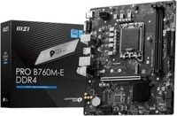Материнская плата MSI PRO B760M-E Soc-1700 Intel B760 2xDDR4 mATX AC`97 8ch(7.1) GbLAN+VGA+HDMI